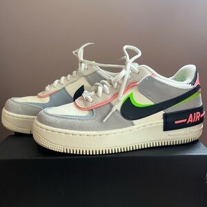 nike air force 1 shadow- sunset pulse colorway